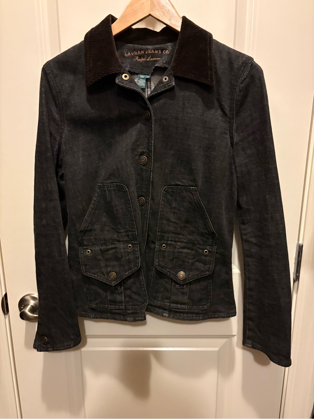 Ralph Lauren Women’s Black Washed Denim Jacket